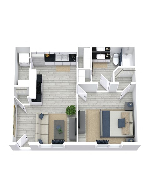 2 bedroom floor plan apartments in the galleria tx